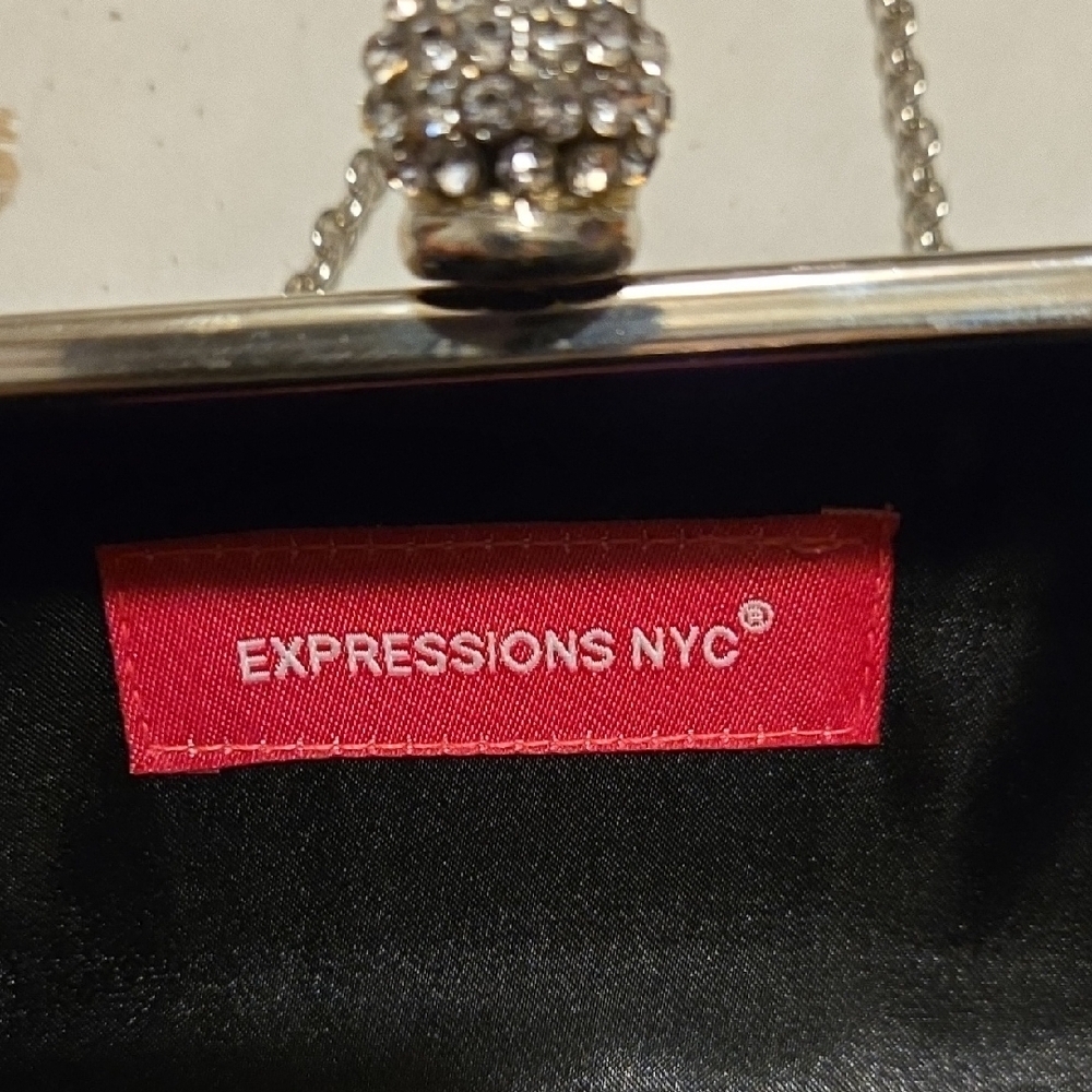 Expressions Black Textured Clutch Wristlet - Picture 2 of 4
